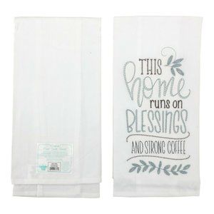 Kay Dee Designs Krinkle Flour Sack Towel Embroidered Towels Blessings